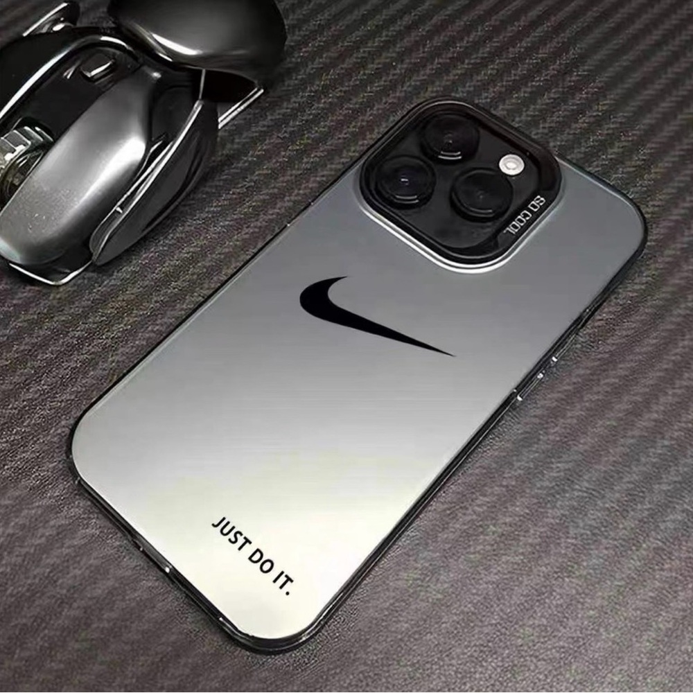 15 Pro Max Black and Silver Phone Cover Case